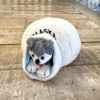 #ad #ad Arctic Circle Enterprises Husky In Igloo Plush Alaska Dog Removable 5.5” $9.95