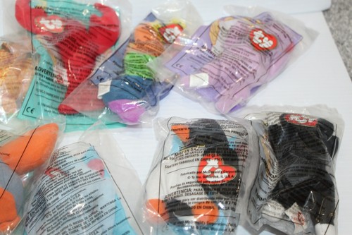 TY Teenie Beanie Babies 1998 McDonald's Complete Set of 12 New Sealed Bags - Picture 8 of 17