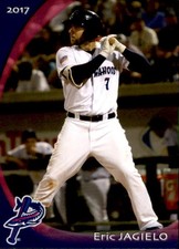 2017 Pensacola Blue Wahoos Grandstand #14 Eric Jagielo Downers Grove illinois IL