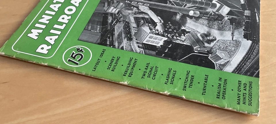 Vintage Miniature Railroading Model Railway Train Magazine (US) - April 1939 - Image 2 of 4