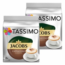 Tassimo Jacobs Cappuccino, Rainforest Alliance, 2 x 16 T-Discs (8 Portions)