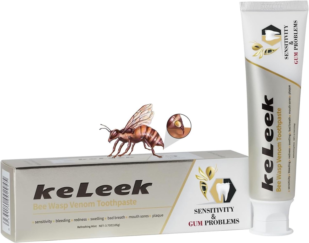 Bee Wasp Venom Multi-Peptides Toothpaste for Bleeding Gold- 3.7 Oz
