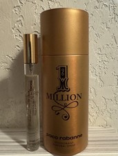 Paco Rabanne 1 Million Deodorant Spray 5.1 Oz /10ml Eau de Toilette Travel Spray