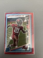 2025 Panini Donruss - Rated Rookie Benjamin Morrison #361 Optic Preview Red 