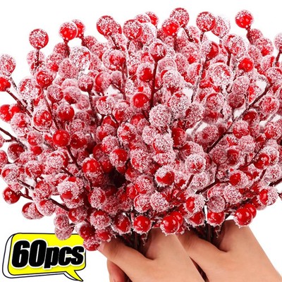 Künstliche Beeren Streuchzweig Winterdekoration Weihnachtsbaum Kranz