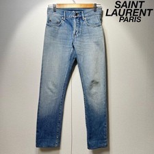 Saint Laurent Paris Straight button fly design denim pants