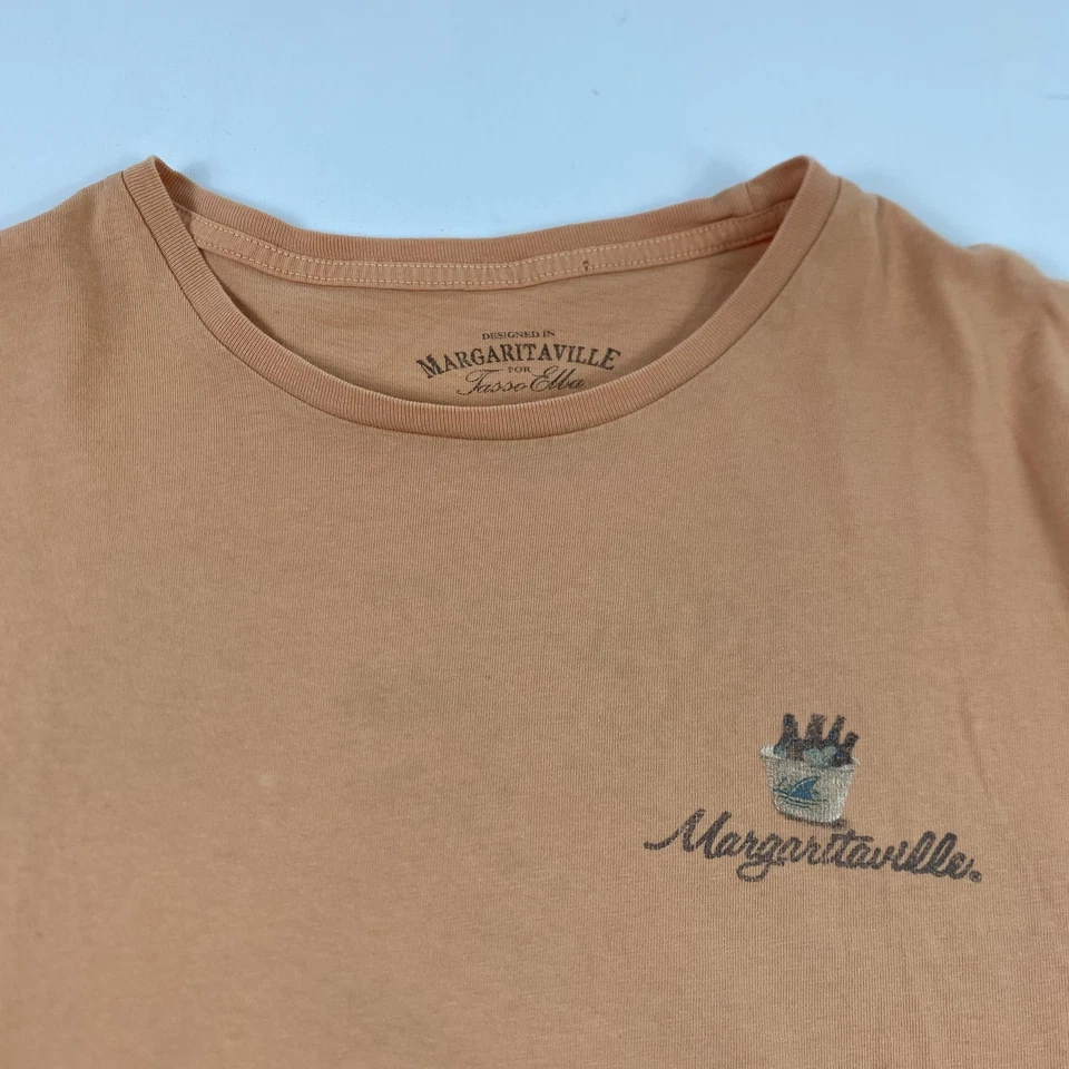 Camisa masculina Margaritaville XL bronzeada chillin & grillin gráfica praia Jimmy Buffett - Imagem 3 de 4