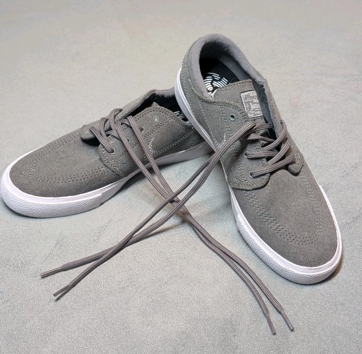 Nike SB Zoom Stefan Janoski Shoes Men’s 7 Gray Suede Skate Sneakers CI3836-002