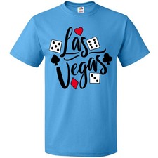 Inktastic Las Vegas- Dice And Card Suites T-Shirt Summer Cards Clubs Aces Hearts