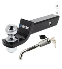 REESE Trailer Hitch Ball Mount Security Kit, Fits 2” Receiver, 2” Drop