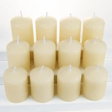 TELOSMA Natural Beeswax Candles Drippless - Smokeless Pure Beeswax Votive Can...