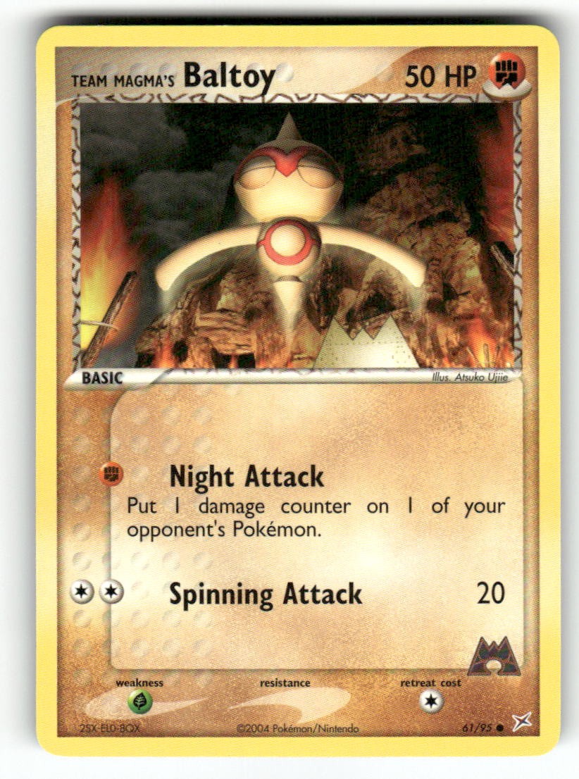 Team Magma's Baltoy 61/95 - C Team Magma vs Team Aqua Pokemon NM