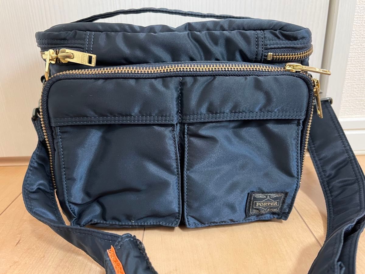 Porter Tanker Camera Shoulder Bag Navy Yoshida Material Used