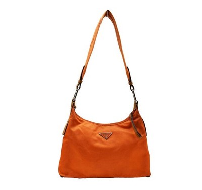 Prada Orange Pocono Nylon Reedition Hobo Bag 11088 147533104