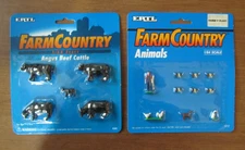  Ertl Farm Country Animals 4212 & Angus Beef Cattle 4342 1/64 scale, Both NEW