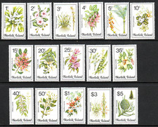 Norfolk Is. 1984 Flowers set fine fresh MNH