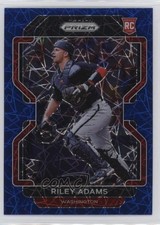 2022 Panini Prizm Tier II Blue Velocity Prizm Riley Adams #173 b4d