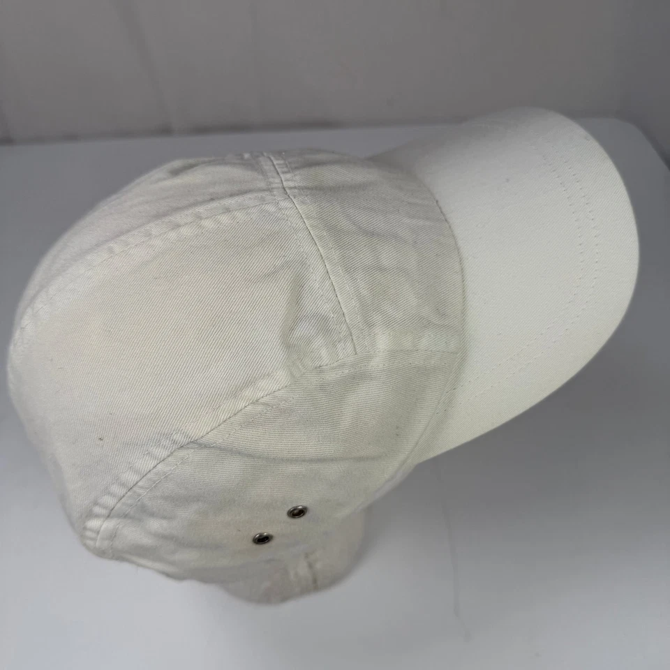 Chapeau À 5 Panneaux Pour Femmes Crème Blanc Cassé Réglable 100% Coton - Photo 4/4