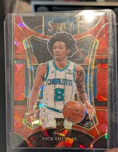 2023-24 Panini Select Mezzanine Red Cracked Ice Prizms #310 Nick Smith Jr RC