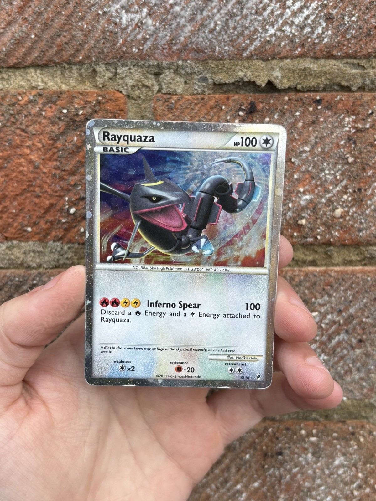 Rayquaza SL10 Holo Secret Rare Call Of Legends Pokemon Card