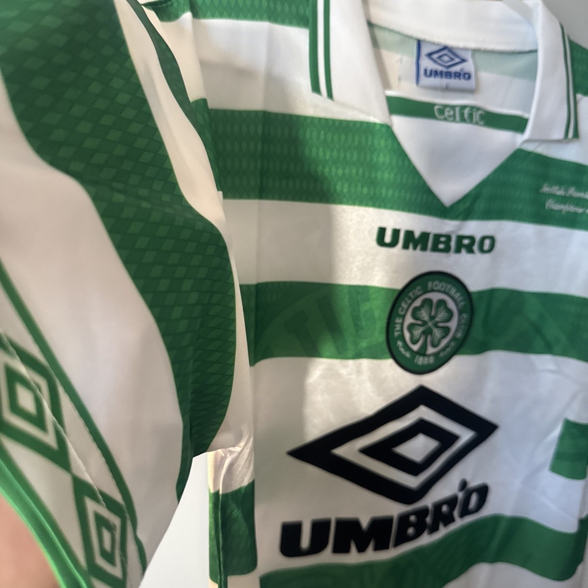 Celtic Home Jersey 97-98 Size L | eBay