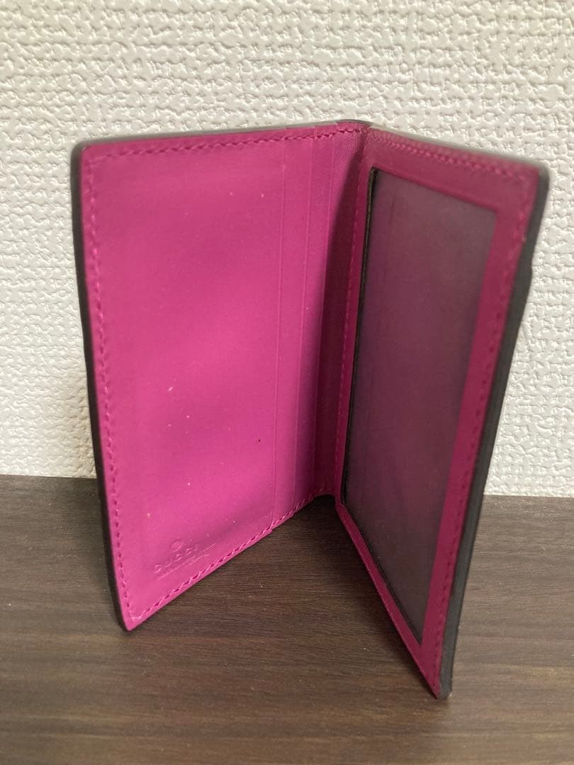 Gucci Pass Case Card Holder Leather thumbnail 3