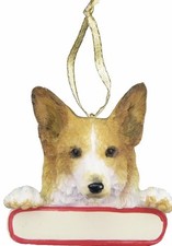 E S Pets Welsh Corgi Dog Santa's Pal Christmas Ornament