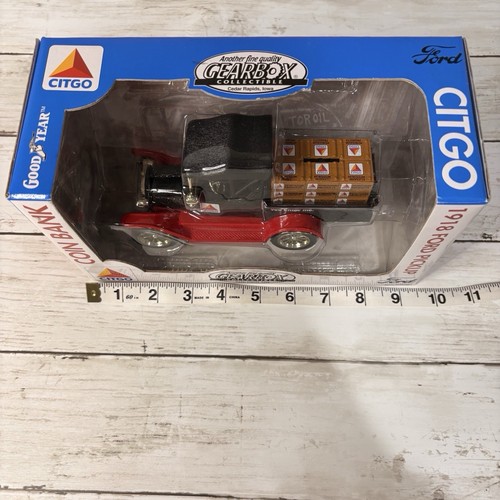 NEW Gearbox 1918 Ford Runabout Pickup Truck Coin Bank Petroleum With Key - Picture 2 of 11