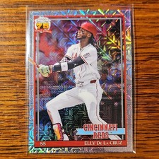 Topps 2026 Series 1 1991 Chrome Silver Pack Mojo Elly De La Cruz Reds #91C-89