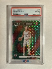 2024-25 Panini Mosaic City Edition Green Prizm Matas Buzelis #273 Rookie PSA 8