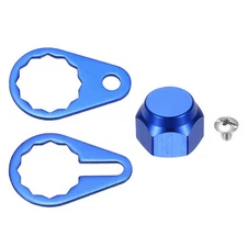 Fishing Reel Screw Nut Cap, Left Handle Locking Plate, Blue & M8