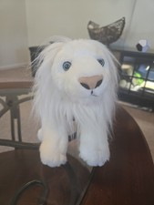 Vintage 1994 The Petting Zoo White Lion Plush 12" Floppy Weighted Pellets Rare