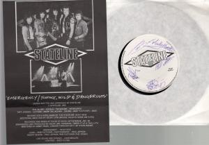 Stateline Emergency 7'' vinyl UK Private 1989 7'' with folded pic insert DED1