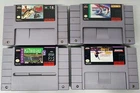 SNES Sports Games Bundle of 4 PGA Tour Golf Hockey Black Bass Winter Olympics