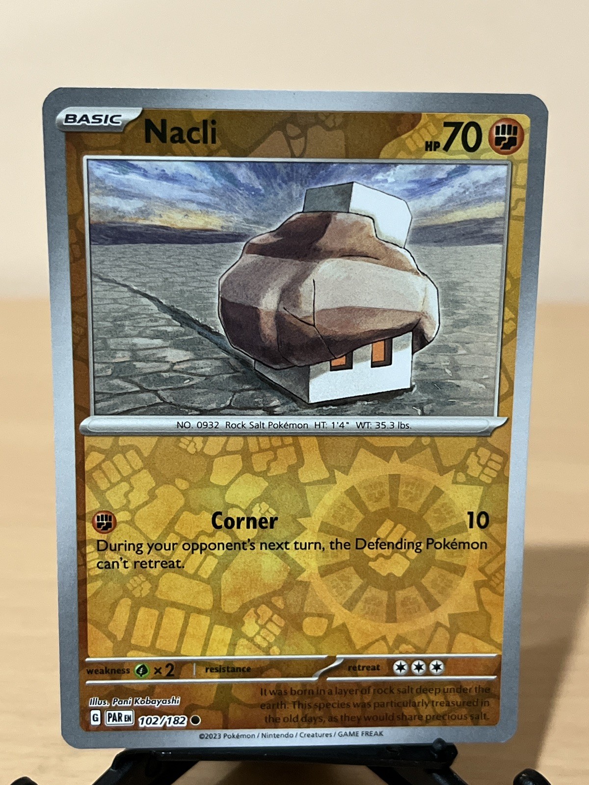 102/182 NACLI REVERSE HOLO PARADOX RIFT POKEMON CARD