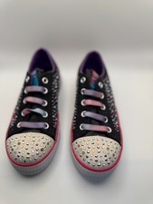 New Girls Skechers Twinkle Toes Light Up Limited Edition Shoes -Size 2