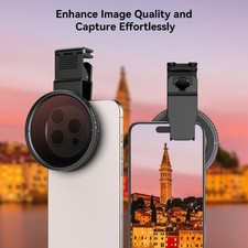 67mm Variable ND Filter For Phone Camera Lens ND2-ND400 Adjustable Neurtal LMDQ