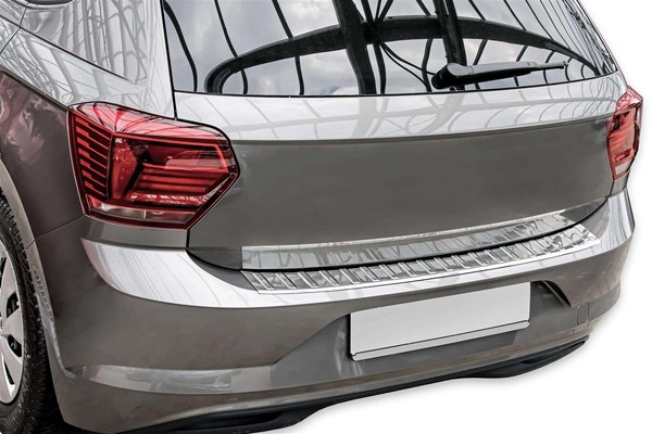 Ladekantenschutz Edelstahl Chrom Passend FüR VW Polo VI | Typ AW | BJ Ab BJ 2018-image