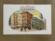 Postcard Chicago IL Illinois Berghoff Restaurant Street View Art Advertising