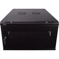 6U Wall Mount Network Server Data Cabinet 24-inch Perforated Door Lock w/shelf