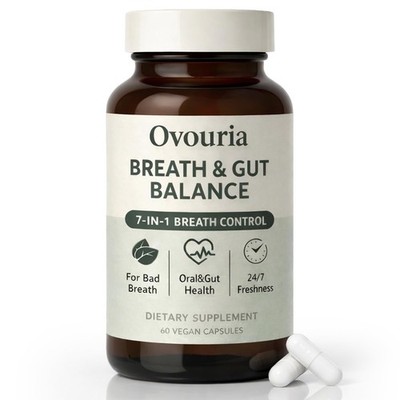 Ovouria Breath and Gut Balance, 7-in-1 Advanced Formula with Magnesium 1pcs