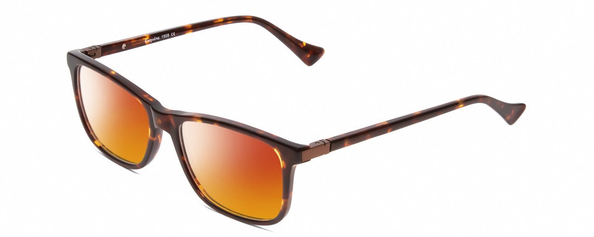 Esquire EQ1509 Hombre Rectángulo Polarizado Gafas de Sol En Carey