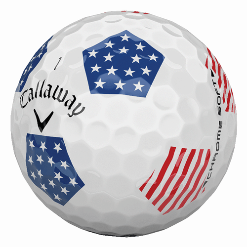 CALLAWAY CHROME SOFT TRUVIS RYDER CUP USA PEARL/GRADE A GOLF LAKE BALLS 12 PACK - Picture 2 of 2