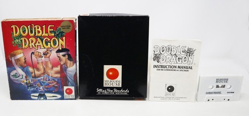 VINTAGE 1988 80s SPECTRUM 48K 128K DOUBLE DRAGON CASSETTE TAPE VIDEOJUEGO BOXED - Imagen 8 de 10
