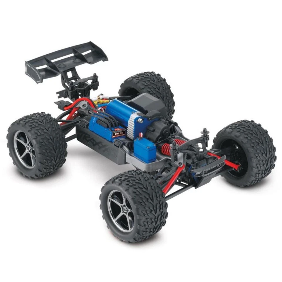 Traxxas # E-Revo 1:16 TSM Blau VXL RTR Brushless SPAR-SET 2x Lipo + Ladegerät - Bild 2 von 4