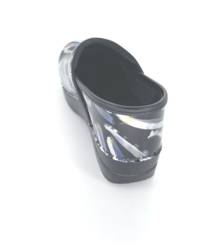 8264 Dansko Womens Professional Patent Metallic Brush Clog Size 38 EU 7.5-8 US - Picture 4 of 10