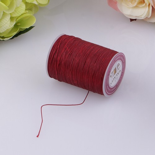 130 Meters 0.5mm Round Polyester Waxed Thread Sewing Stitching - Picture 4 of 8