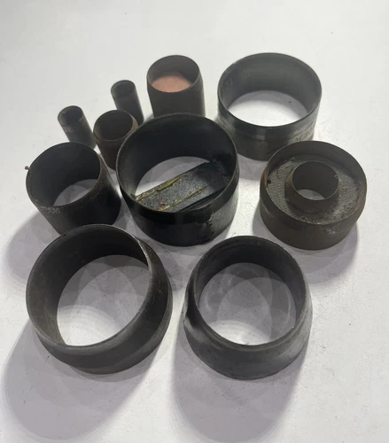 Circular Shaped Hole Punch Leather Cutting Dies for DIY Leathercraft Lot of 10