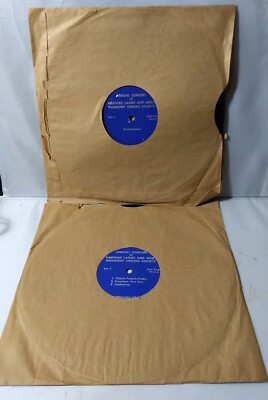 Vintage Medford NY Harmony Society Private label Pressing Record 10'' Lot 2 Rare
