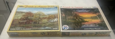 LOT OF 2 - 1000 Piece White Mountain Puzzles -NEW SEALED